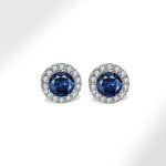 1-Pair-Elegant-Streetwear-Geometric-Plating-Inlay-Sterling-Silver-Birthstone-Zircon-Ear-Studs
