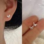 1-Pair-Sterling-Silver-Butterfly-Ear-Studs