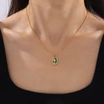 Simple-Style-Classic-Style-Round-Star-18K-Gold-Plated-Shell-304-Stainless-Steel-Shell-Wholesale-Pendant-Necklace_1