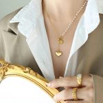 Simple-Style-Heart-Shape-Titanium-Steel-Pearl-Plating-Pendant-Necklace-1-Piece_1